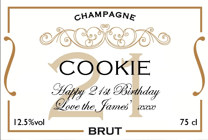 champagne cookie