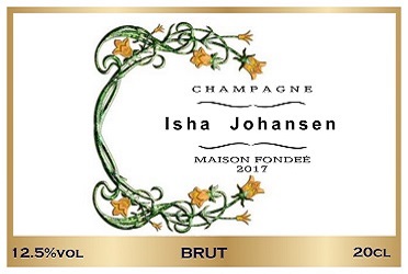 fashion event corporate champagne label