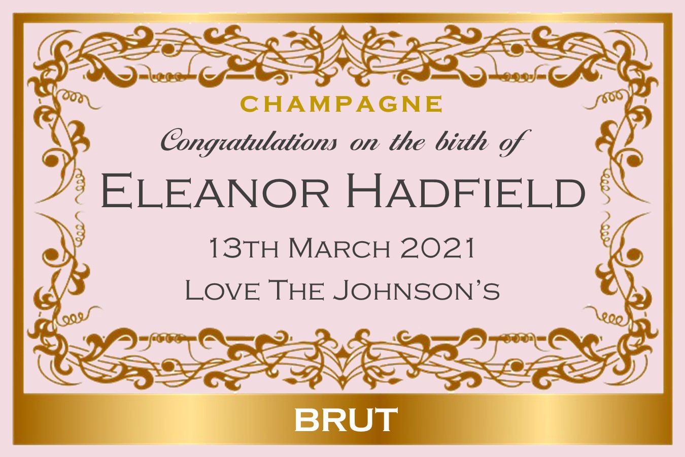 personalised-champagne-label-new-baby-classic-pink
