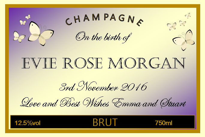 personalised-champagne-label-new-baby-butterly