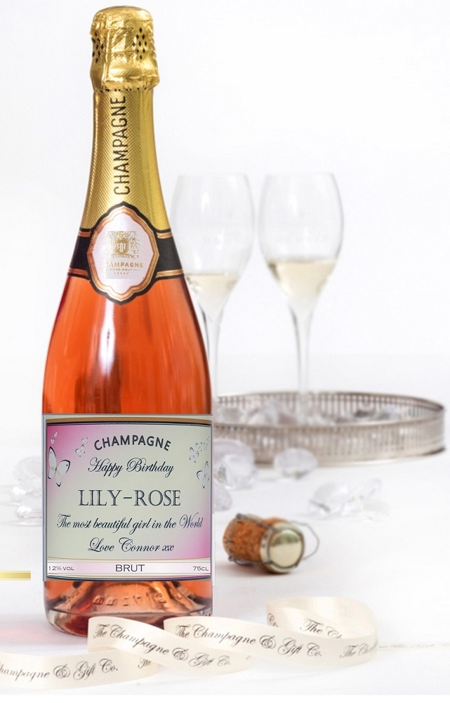 Personalised Wedding Champagne - Rosé