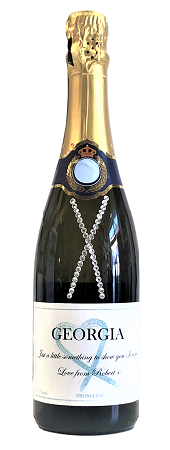Beautiful Bottle ofPersonalised Champagne - A Gift of Love