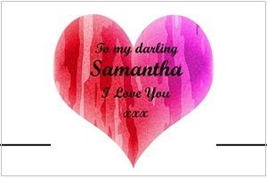 Personalised Valentines Champagne Label