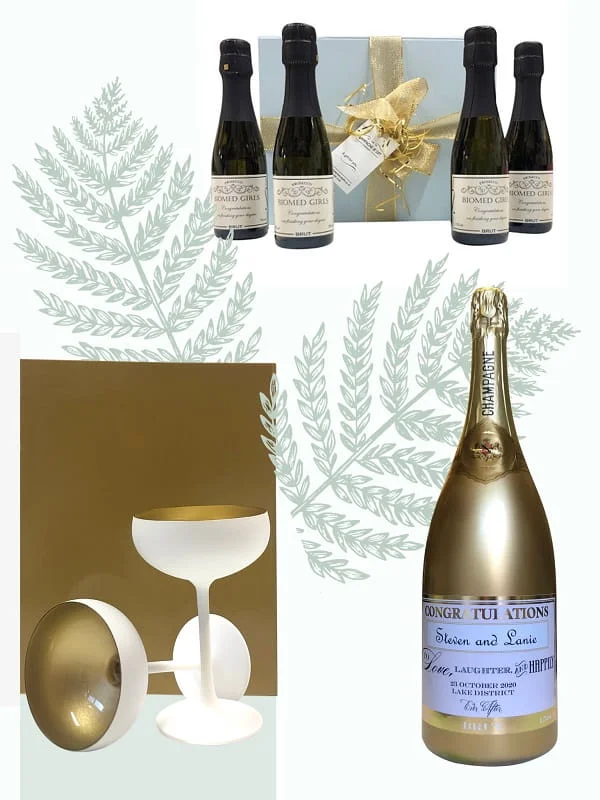Personalised Champaggne Gifts for Wedding
